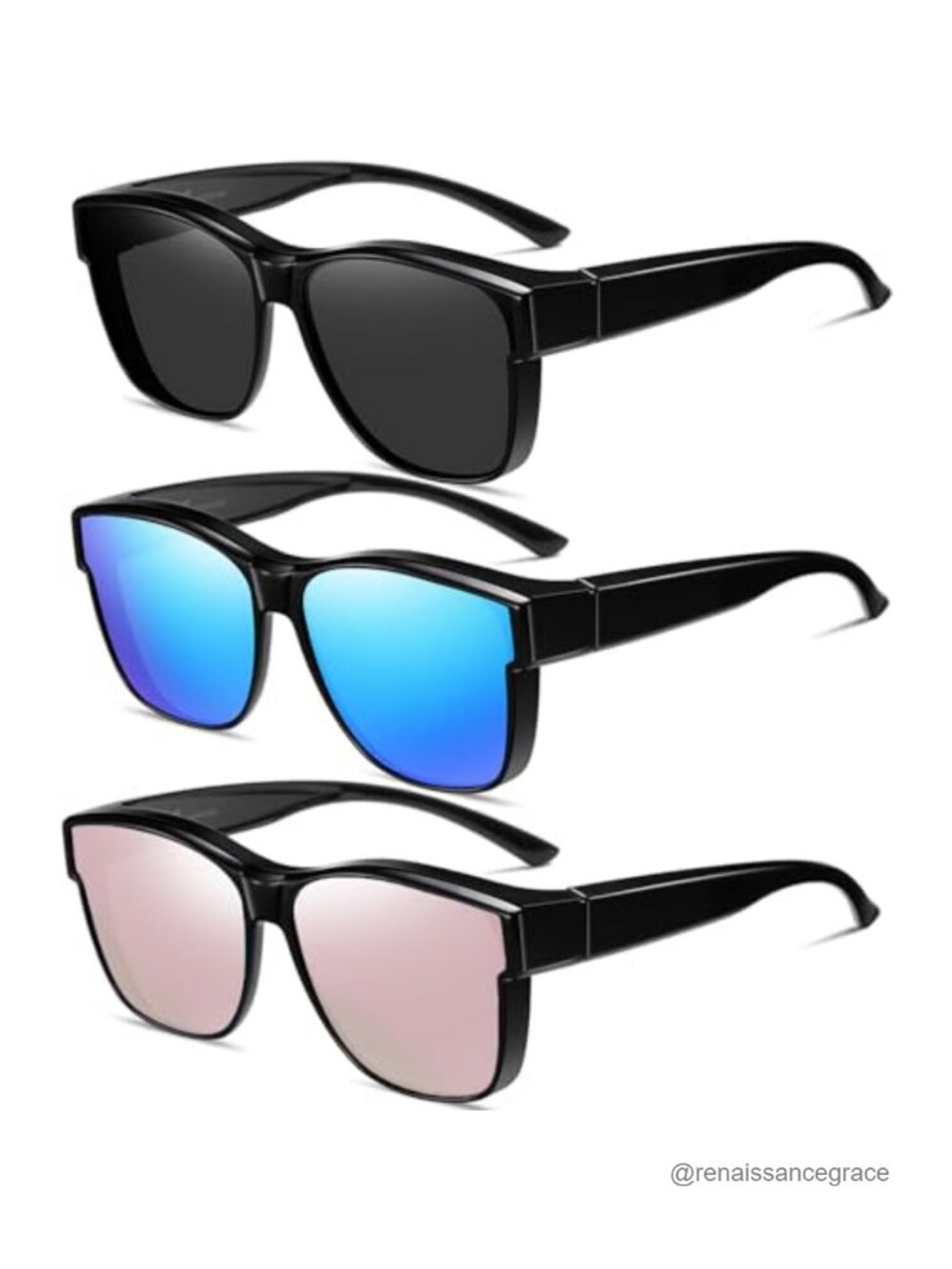 Fit Over Glasses Sunglasses Women Polarized UV400 TR90 TAC Lenses Night Driving